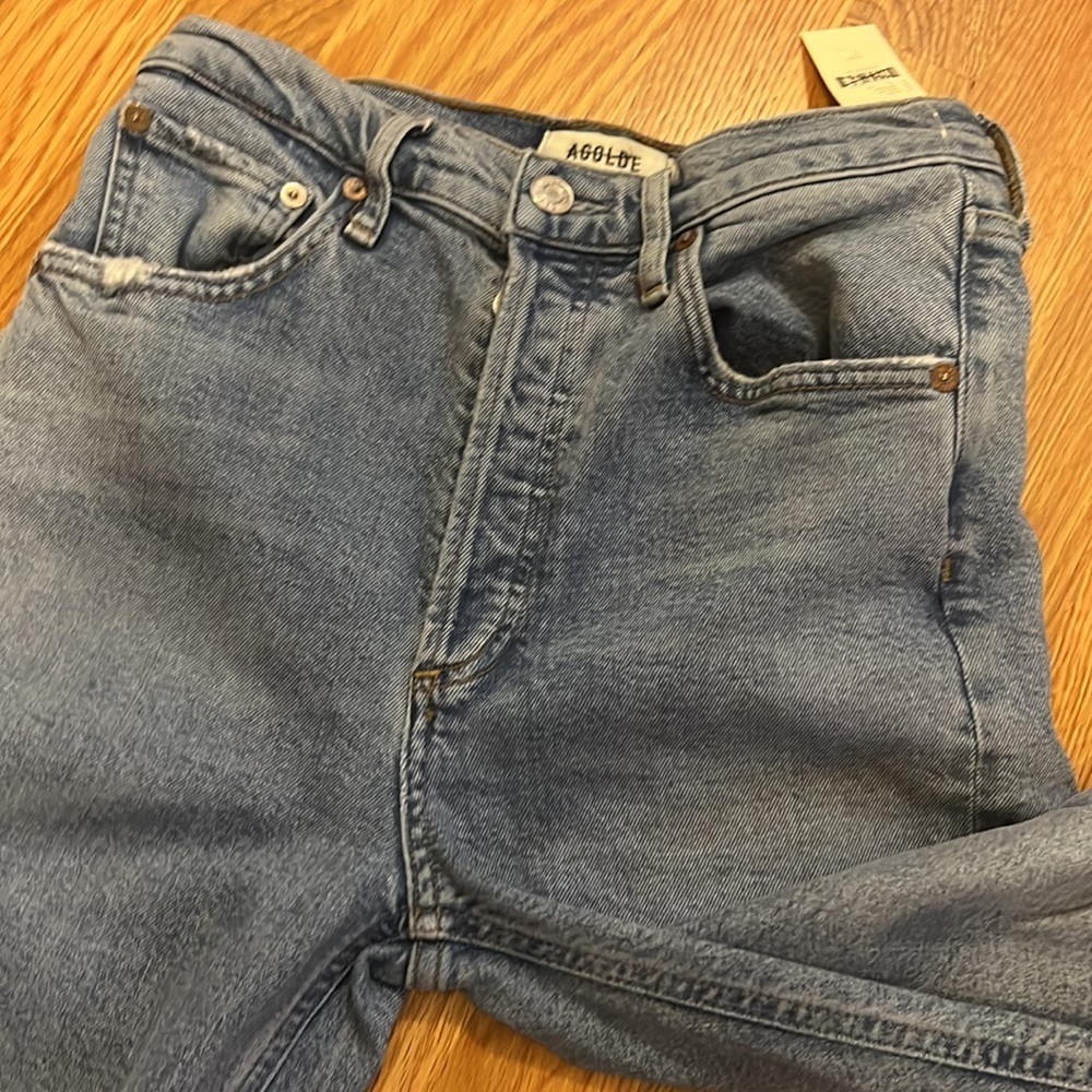 NWT Agolde Riley High Rise Jeans Size 25 - Picture 11 of 15